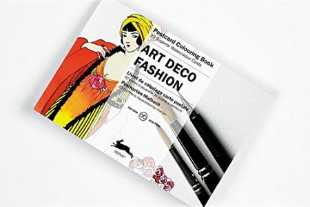 Art Deco Fashion: Postcard Colouring Book