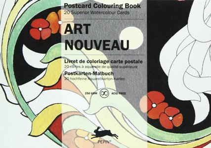 Art Nouveau Postcard Colouring Book *