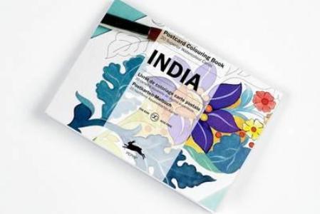 India: Postcard Colouring Book*