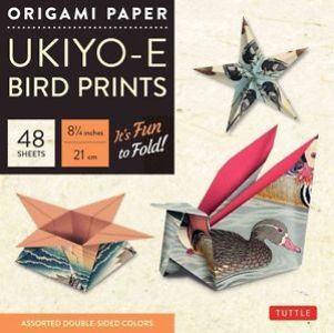 Ukiyo-e biro print origami