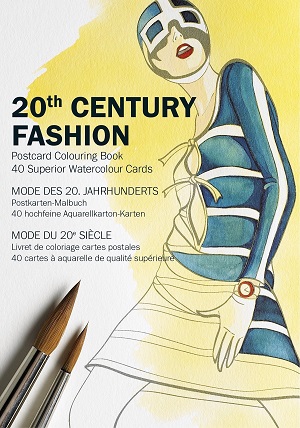 20th Century Fashion : POSTCARD COLOURING BOOK