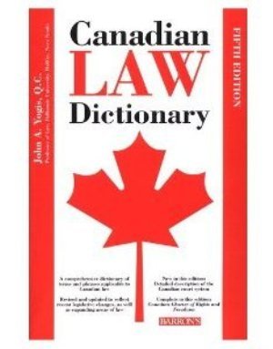 Canadian law dictionary